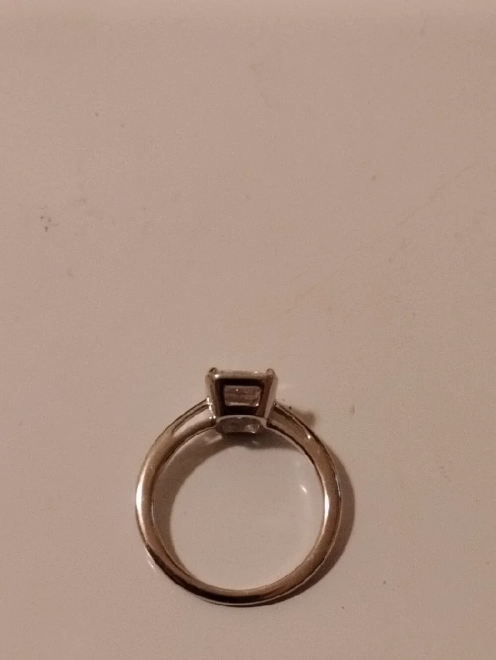 Radiance by Absolute Classic Emerald-Cut Solitaire Ring Size 8-1/4